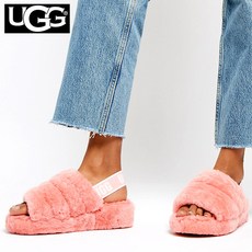 UGG 어그 플러프 예 슬라이드 여성 털슬리퍼 코랄핑크