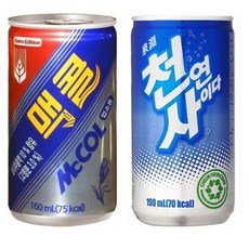 일화 천연사이다 업소용x30캔+맥콜x30캔, 음료, 190ml