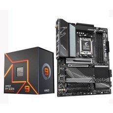 INLAND Micro Center AMD Ryzen 9 7900X 12코어 24스레드 잠금 해제 데스크탑 프로세서 번들 GIGABYTE X670 AORUS Elite AM5, 기본 - 라이젠7900x