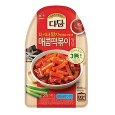 씨제이 다담 매콤 떡볶이 양념 140g, 일반포장 동절기만, 단일상품