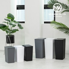 엠케이글로벌 MKG 심플 무지 슬림 틈새 원터치사각 10리터 20리터 휴지통