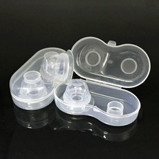 함몰유두 교정기 1 쌍 실리콘 무통 풀러 교정 용 흡인기 플랫 된, 없음, 1개