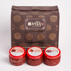 세모수 밥도둑 젓갈 3종세트, 1200g, 1세트