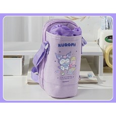 산리오 물병 주머니 초등학생 수저통 물병 파우치 크로스 가방, 쿠로미