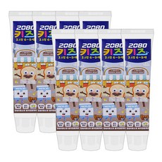 2080 키즈알파 치약 [소다버블향] 어린이, 8개