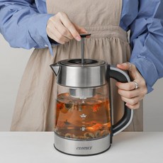 휴대용 분유포트기 히팅기 통유리 전기포트