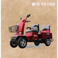 4륜 노인전동차 베가 T5100 노인 어르신 실버 장애인 전동차 미니 전동스쿠터 오토바이 소형 초소형 전기차 전기자동차 전동차 스쿠터 전기 자동차 사륜