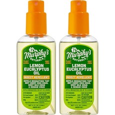 Murphys Naturals 머피스 내추럴 레몬 유칼립투스 오일 스프레이 모기 벌레 퇴치 기피 캠핑 차박 4 fl oz 118ml 2팩