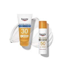 [EUCERIN] 유세린 선크림 멀티팩 썬 어드밴스드 하이드레이션 선크림 SPF 30 + 에이지 디펜스 선크림 SPF 50