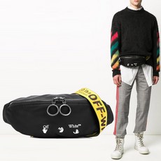 20FW 로고 나일론 힙색/벨트백 OMNA074E20FAB001 1001