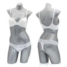 빅토리아시크릿 빅토리아시크릿 여성 푸쉬업브라 + 티팬티 LOGO 3 WHITE SET-156