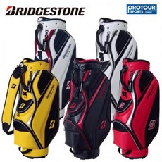  291980 BRIDGESTONE GOLF 브리지 스톤 캐디백 CBG222, 화이트/블랙 : one option 