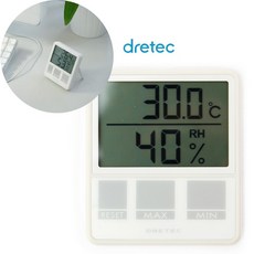 [조이가든] DRETEC 디지털 온습도계- 214WT, 1개