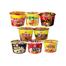 오뚜기 컵라면 골라담기, 105g, 진매+참깨+열+김치+튀김+진짬뽕+진짜장+스낵면 2세트