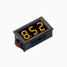 자동차 전압 디지털 전압계 패널 미터 DC 4 5V 30V 적색 청색 녹색 6V 12V 전기 오토바이, 1개, 13) Orange - 0-100V Three Wire