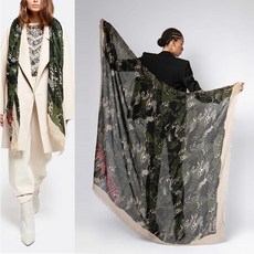 [Zadig & Voltaire]쟈딕앤볼테르 카모 프린트 스카프 WJAB0802F