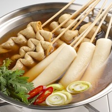 물떡 부산어묵 부산오뎅 어묵탕 오뎅탕 사각어묵꼬치 밀키트 영자어묵 소스포함, 물떡꼬치세트10개, 5개, 480g