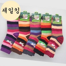 신발 패션 크리스마스 강아지 줄무늬 긴 발목 양말 랜덤 5개 여성용수면양말
