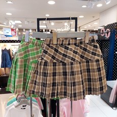 셀덴체크스커트