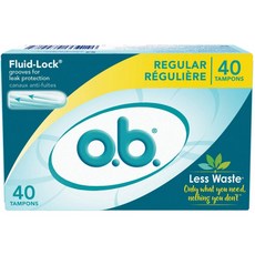 o.b. 애플리케이터 무료 디지털 탐폰 일반 - 40 카운트