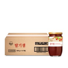 복음자리 딸기잼, 500g, 12개