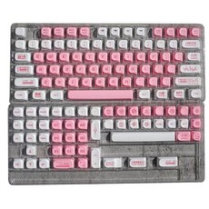 126-키 PBT 키캡 MA 염료-MX-스위치용 EVA 게이밍 기계식 키보드, 1.Keycaps