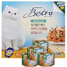 다이써 뉴트리나 비스트로 애묘용 캔사료 60g x 24 고양이 냥이 야옹이 간식, 1Ea, 3.84g