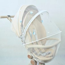 명신 키키 망사 자수 디럭스 휴대용 유모차 모기장, 1개, 민들레