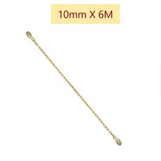 작업장 낙하산체인 양쪽후크 쿠사리 도금 쇠사슬 10mmx6M 와이어 체인블럭 낙줄, 1개