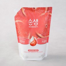 [메가마트]애경 순샘 구연산 자몽 리필용 주방세제 1.4L, 1개