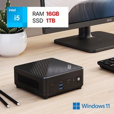 MSI 고사양 미니pc Cubi5 12M 인텔 i5 베어본, 16GB / 1TB, WIN11 Home, 16GB, Cubi 5 12M i5-1235U Wi-Fi 6E, 1TB