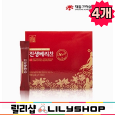 진생베리 차 건강차 전통차 릴리샵 진생베리차 인삼열매 차 쇼핑백포함, 3g, 50개입, 4개