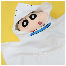 유유 짱구는못말려 흰둥이 후드 비치 가운
