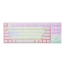 ABKO KN01 텐키리스 PBT RGB 무접점 키보드, 화이트