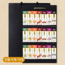 밀양한천 명품양갱 종합세트 3호(45g x 2) 5개 명절 선물 (쇼핑백 포함) 설날 설 추석 선물세트