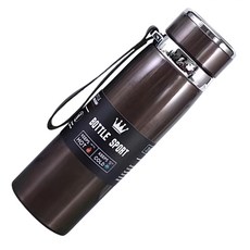 워터하마 대용량 진공 스포츠 보냉 보온병, 브라운, 1000ml, 1개