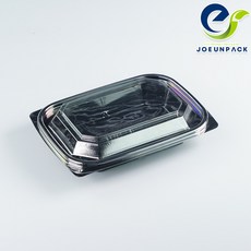 일회용 반찬 보관용기 VSP-001 블랙 음식포장 박스1000개세트