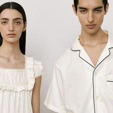 조스라운지 couple Classic Cotton Short Pajama Set + One-piece 001