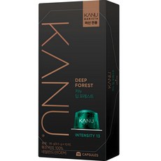 카누 바리스타 머신 전용 캡슐커피 딥포레스트, 9.5g, 10개입, 1개