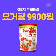 [무료배송] 프로엠 요거팜 유산균 딸기스낵 30g*6개, 1개