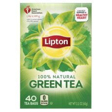 립톤 내츄럴 그린 티 티백 Lipton Tea Bags 100% Natural Green