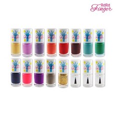 라라핑거 라라핑거 수성매니큐어 6ml 15종 택1(네일스티커 랜덤증정), 탑코트, 선택