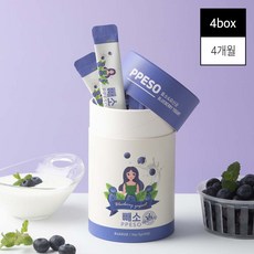 빼소 효소 유산균 블루베리 요거트 맛 이너뷰티 다이어트보조제, 4개, 90g