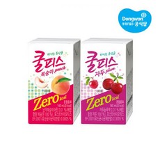 동원 쿨피스 제로 자두 복숭아 2종 140ml 24개