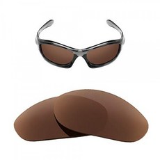 Oakley Monster Dog 선글라스 용 Oak & ban 편광 교체 렌즈-멀티 옵션 렌즈 천 포함 (브라운 편광)