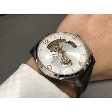[정품]국내 당일발송 해밀턴시계 H32705551 재즈마스터 오픈하트 남성 가죽시계 사파이어글래스 정장시계 시계선물