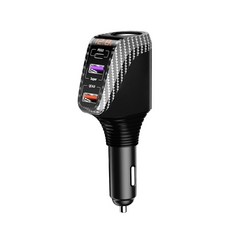 시거잭주행충전기 SEAMETAL 100W 자동차 충전기 PD 30 QC 40 담배 라이터 전화 초고속 3소켓 범용 12V 24, 03 car charger 1 pc