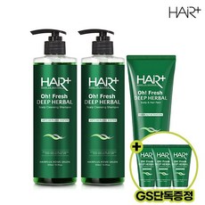 [GS] 오프레시 탈모샴푸 500ml *2+탈모두피팩 210ml+샴푸 50ml*3, 단품