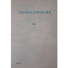 식민지조선 근대극의 형성, 연극과인간, 김재석 저