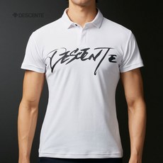 데상트골프 20SS MAMI 콜렉션 레터링 폴로티 WHT